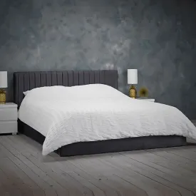 Berlin Velvet Ottoman Double Bed