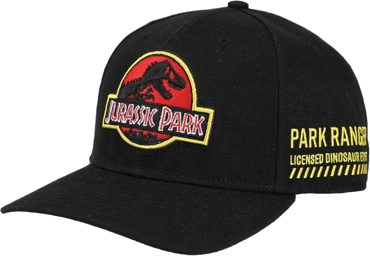 Bioworld Jurassic Park Camo Dinosaur Pre-Curved Embroidered Logo Snapback Hat