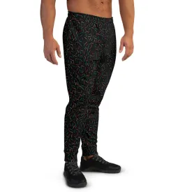 Black Birthday Boy Men's Joggers, Festival Rave Club Party Premium Stylish Pants w/ Pockets- Made in EU