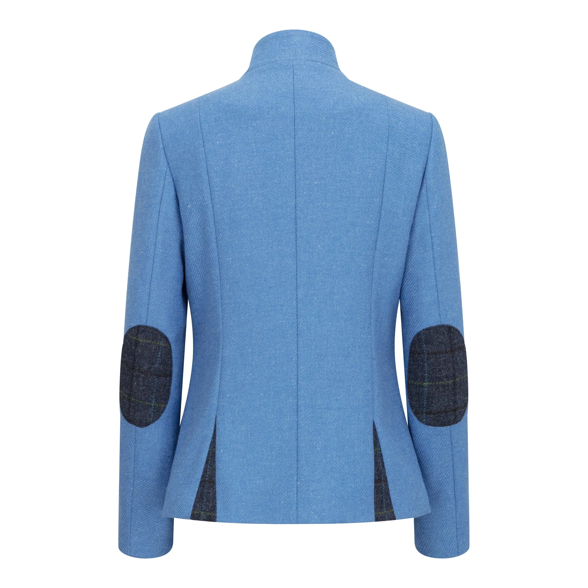 Blue Catherine Curve Tweed Jacket
