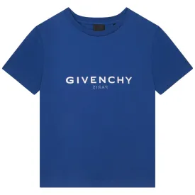 Blue Cotton Logo T-Shirt