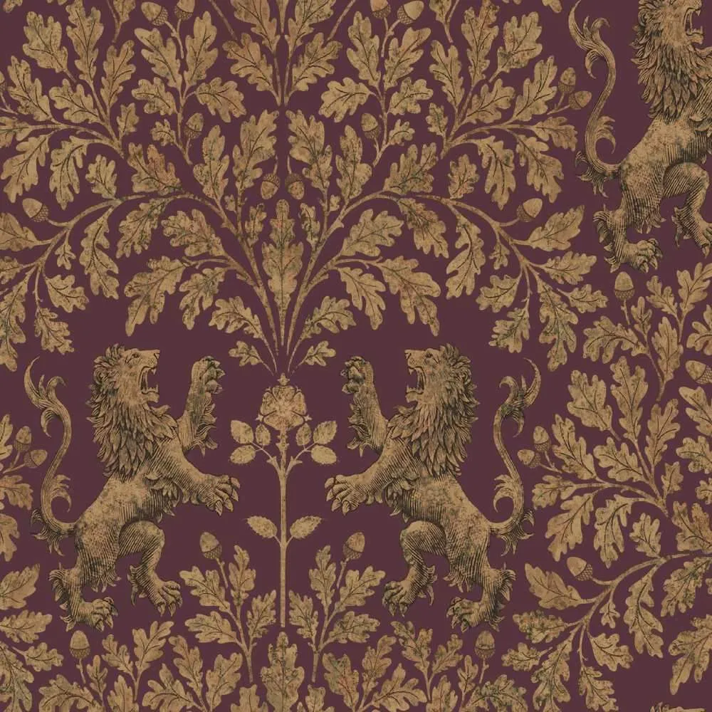 Boscobel Oak Wallpaper - Pearwood Collection - Cole & Son