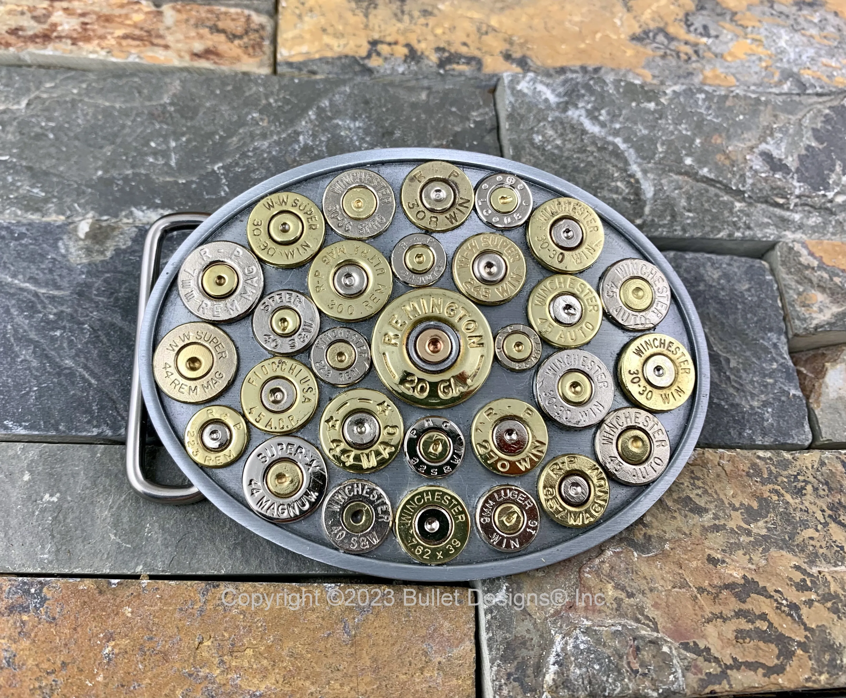 Bullet Belt Buckle, Western, Cowboy, Recycled, Jewelry, Accessories, Pistol, Rifle, Real Fired Bullets, Rodeo, Oval, Antique Silver