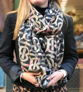 Burberry Printed Multi Classic Check Scarf
