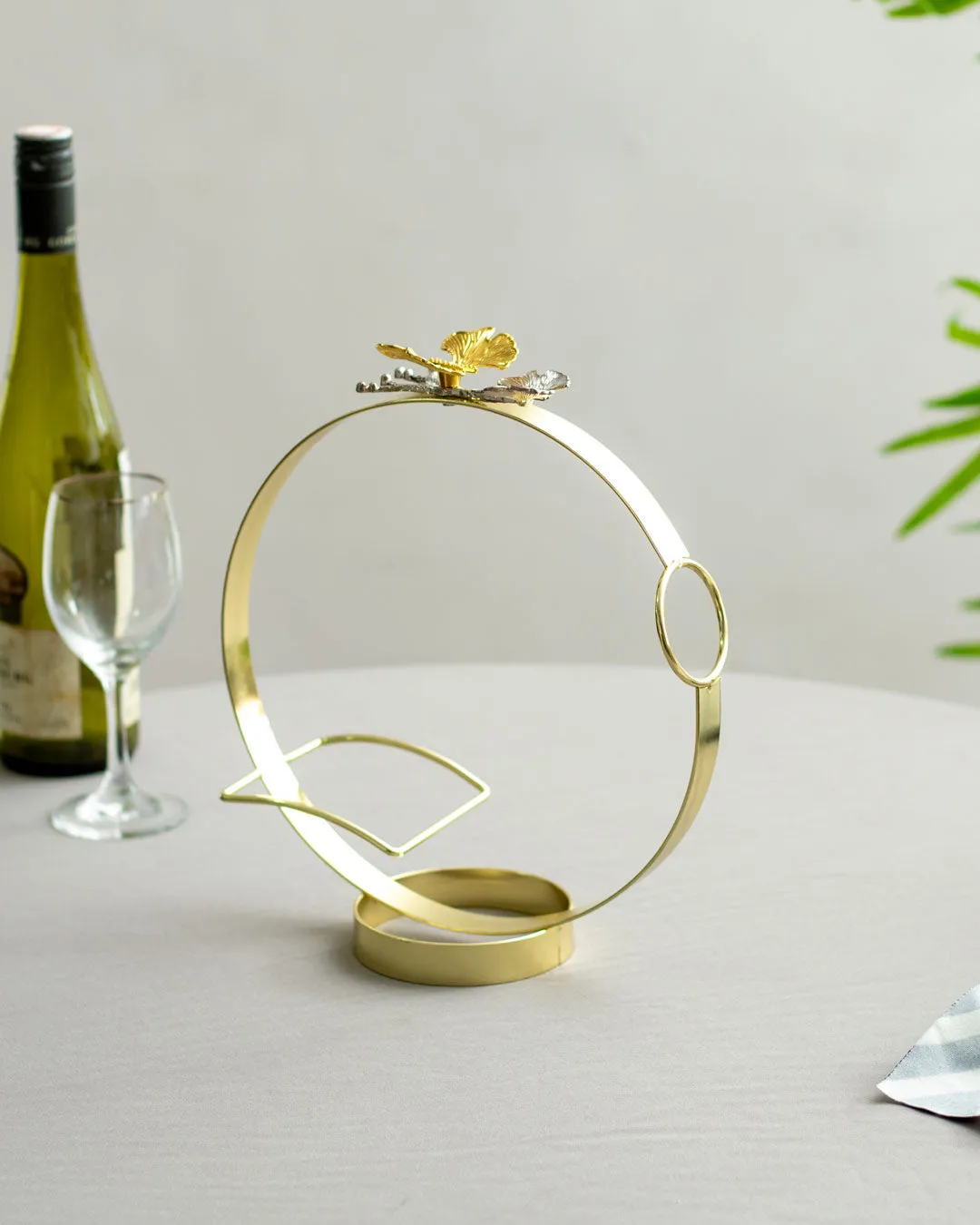 'Butterfly Motif' Bottle Wine Rack