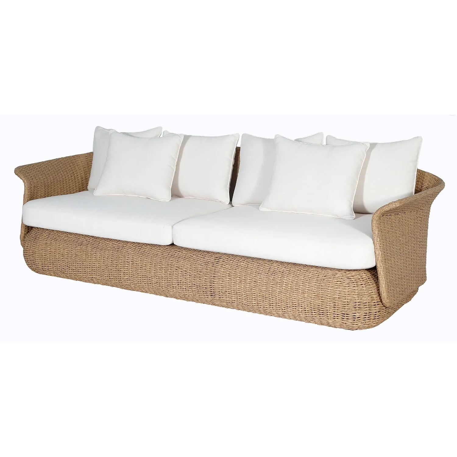 Capri 3-Seater Outdoor Sofa - Natural 1.9m