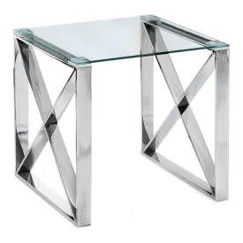 Capri Contemporary Glass Top Side Table