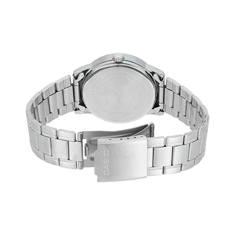 Casio Black Dial Stainless Steel Standard Watch MTP-V001D-1BUDF