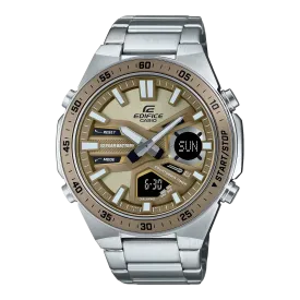 Casio Edifice Digital-Analogue Yellow Dial Men's Watch| EFV-C110D-5ADF