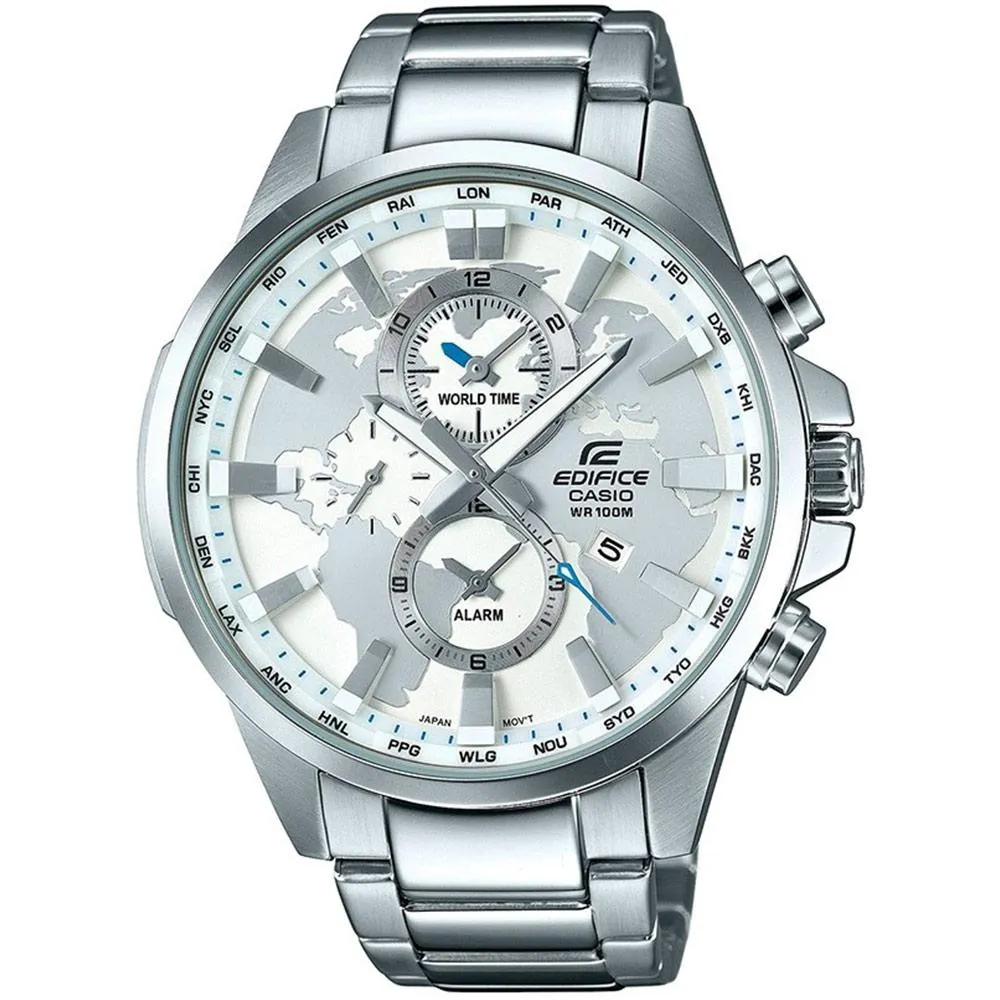 Casio Edifice Men's Stainless Steel World Time Chrono Watch - EFR303D-7A