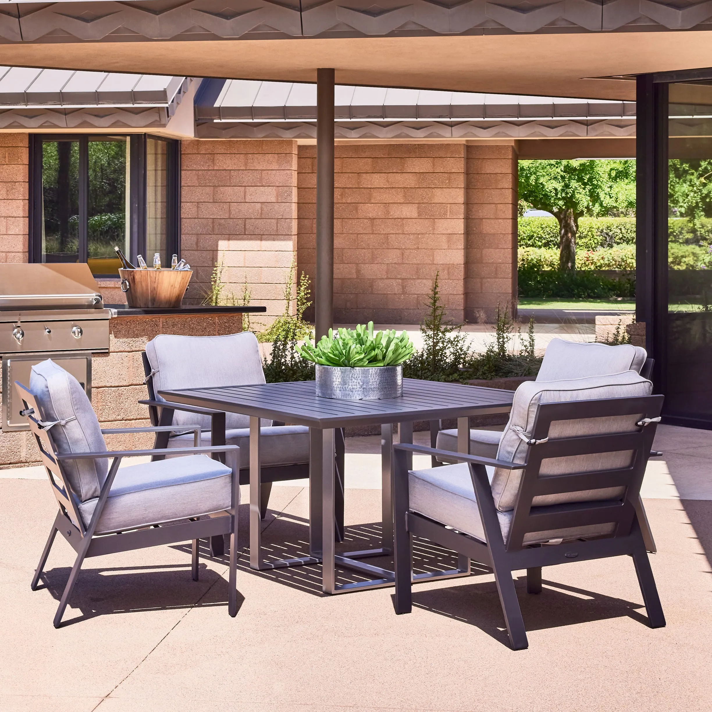Castelle 44" Square Moderna Dining Table