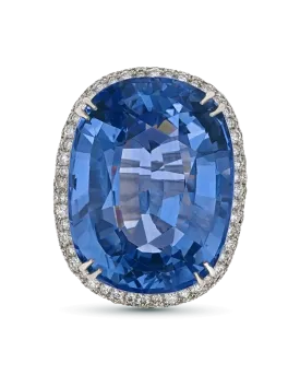 Ceylon Sapphire Ring, 43.60 Carats