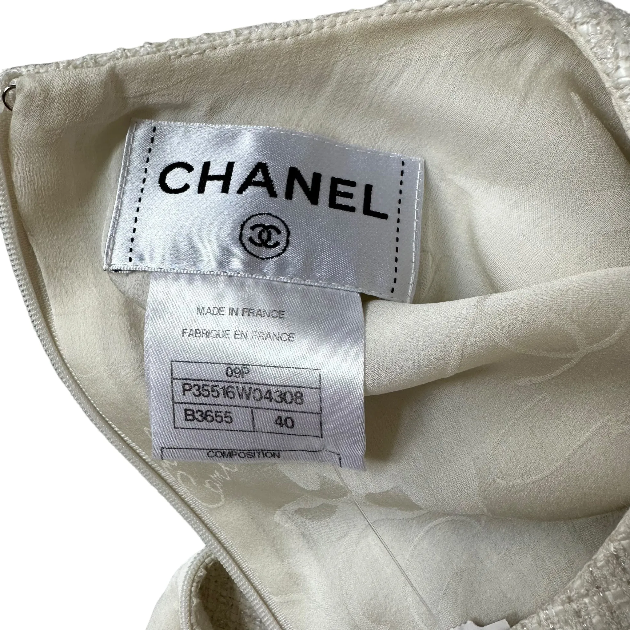 Chanel Cream Color Charm Dress