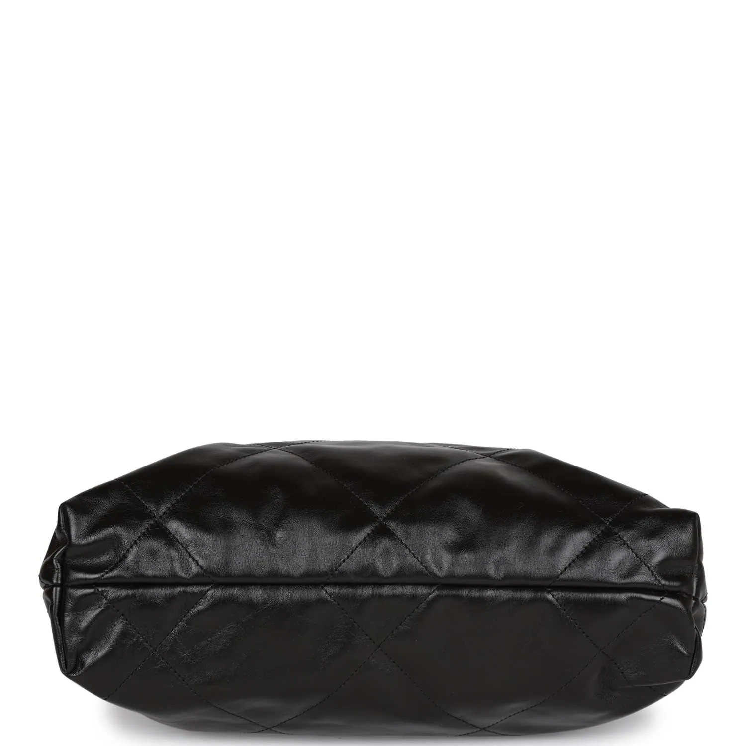 Chanel Small 22 Bag Black Lambskin Antique Gold Hardware