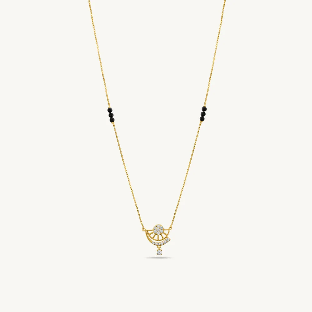 Chasing Sunrise Mini Diamond Mangalsutra | 18k Gold Vermeil
