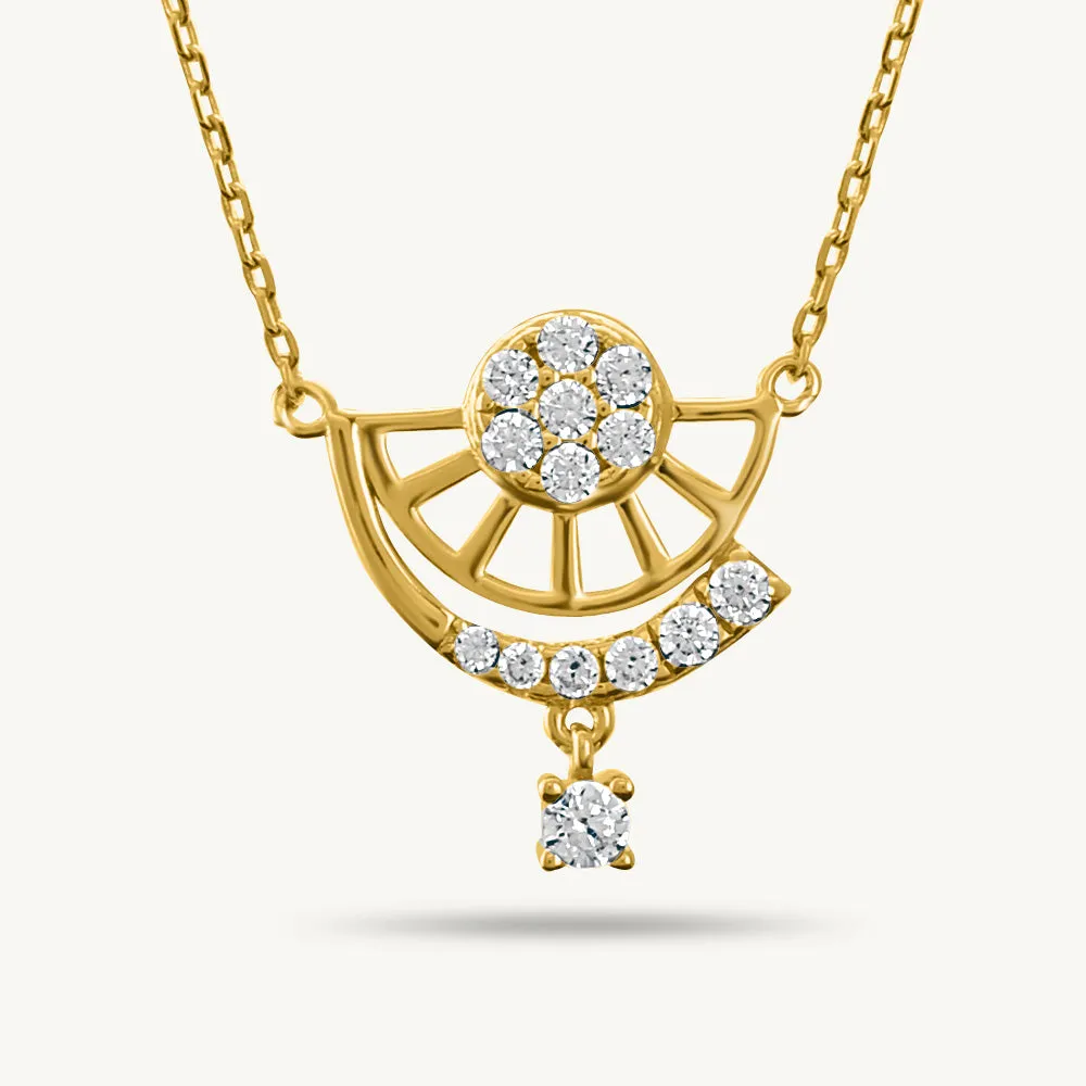 Chasing Sunrise Mini Diamond Mangalsutra | 18k Gold Vermeil