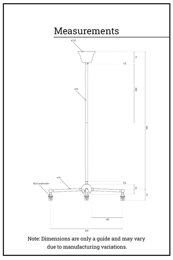 Chicago Schoolhouse Chandelier
