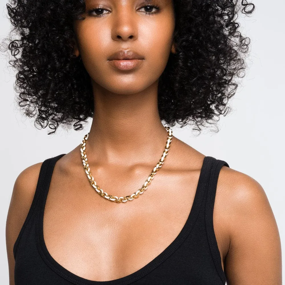 Chunky Colored Enamel Necklace