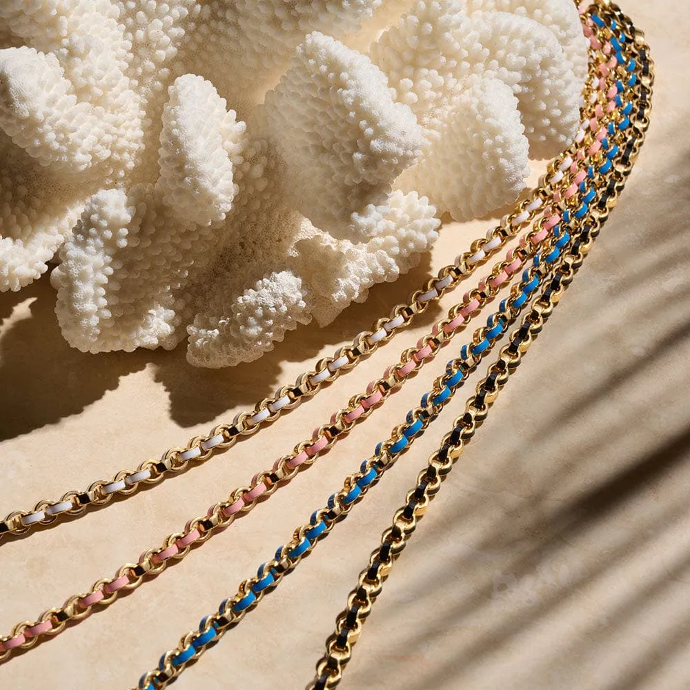 Chunky Colored Enamel Necklace