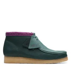 Clarks Originals Wallabee Boot Men's Green Purple Combi Leather Chukka Boots 26168831