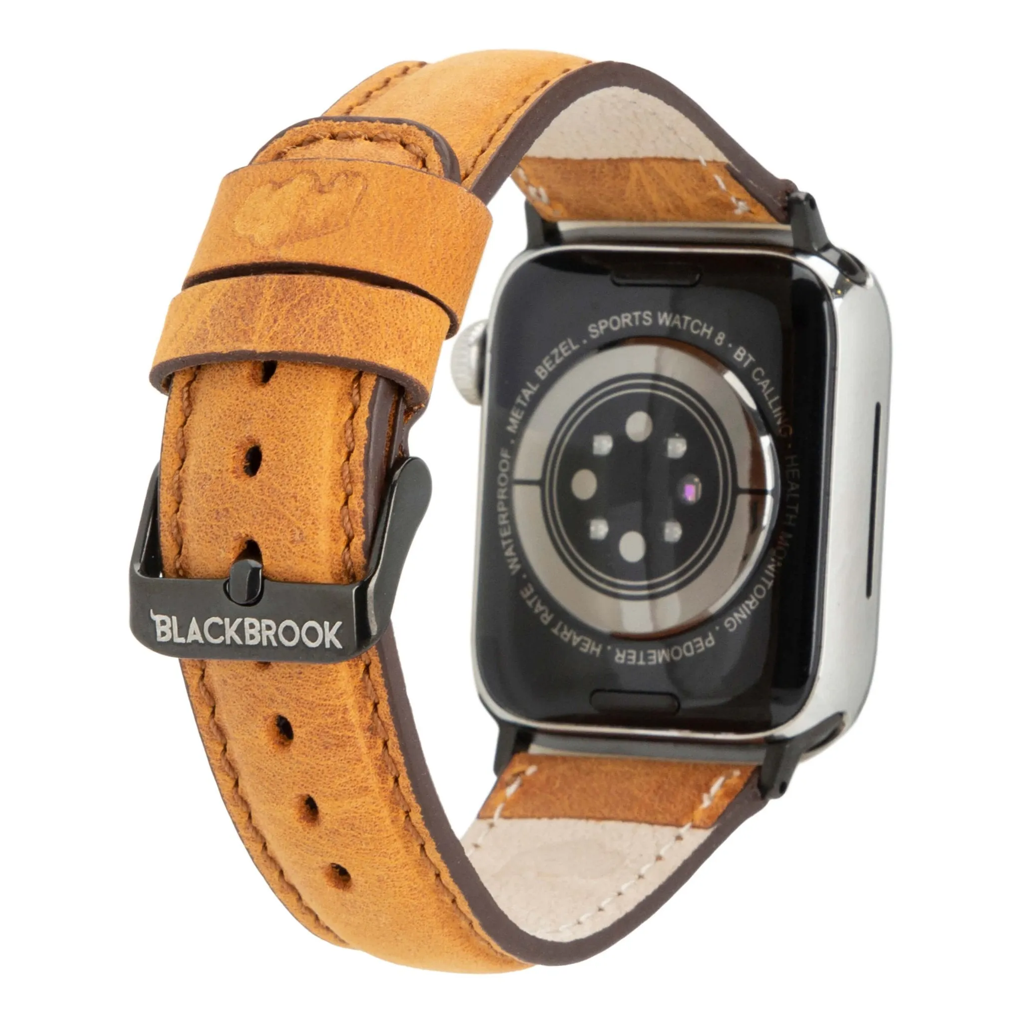 Classic Band for Apple Watch 40mm / 41mm, Golden Brown, Black Hardware