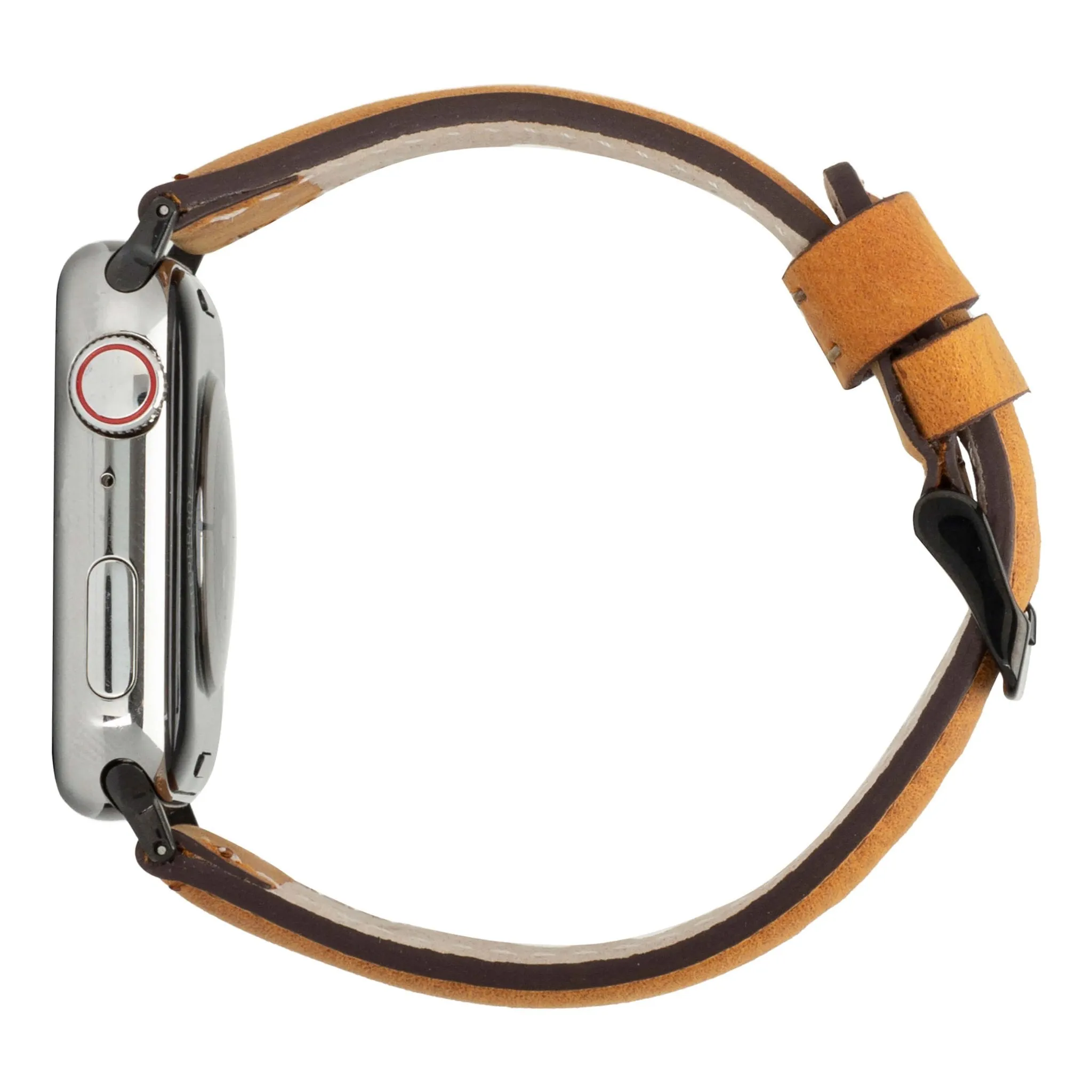 Classic Band for Apple Watch 40mm / 41mm, Golden Brown, Black Hardware