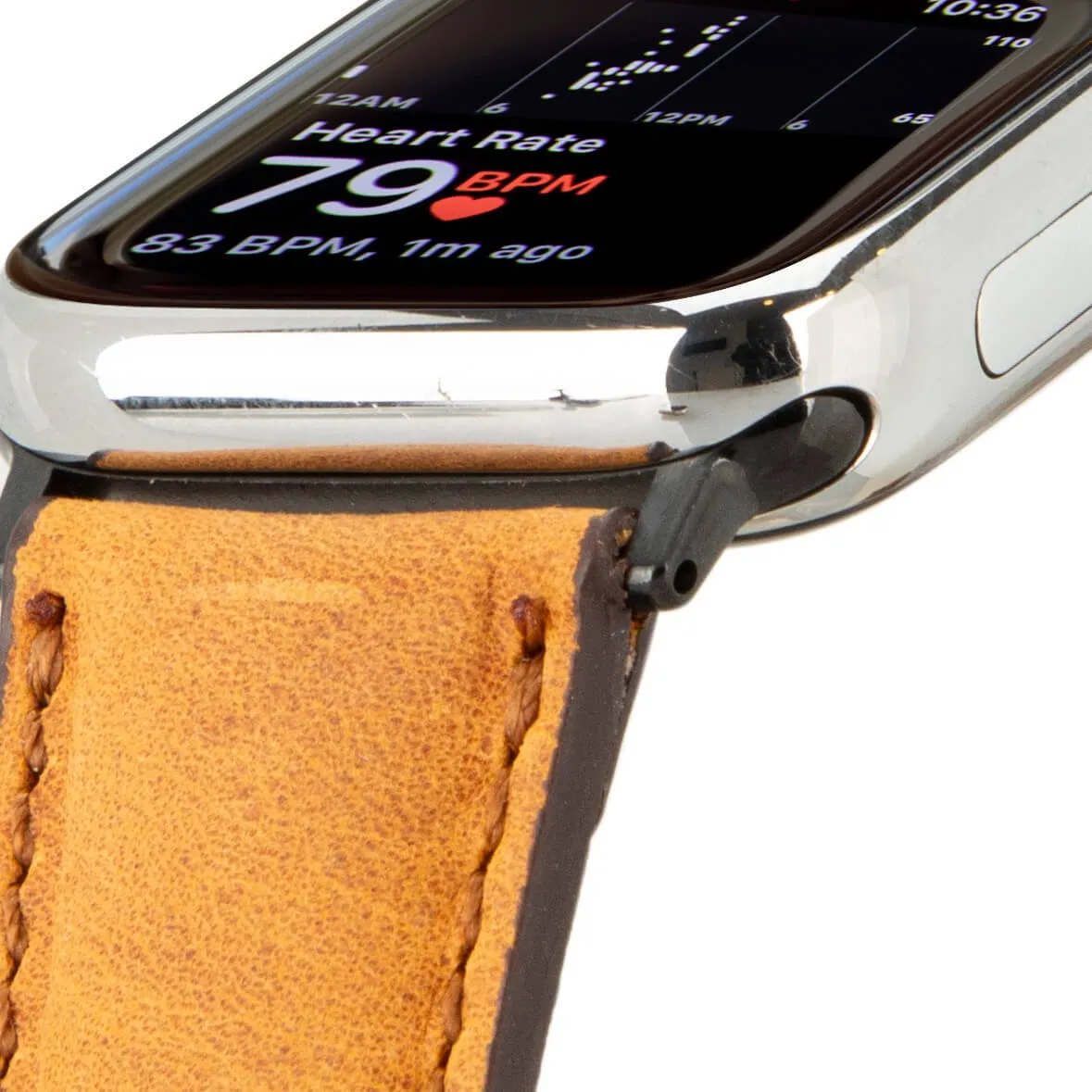 Classic Band for Apple Watch 40mm / 41mm, Golden Brown, Black Hardware
