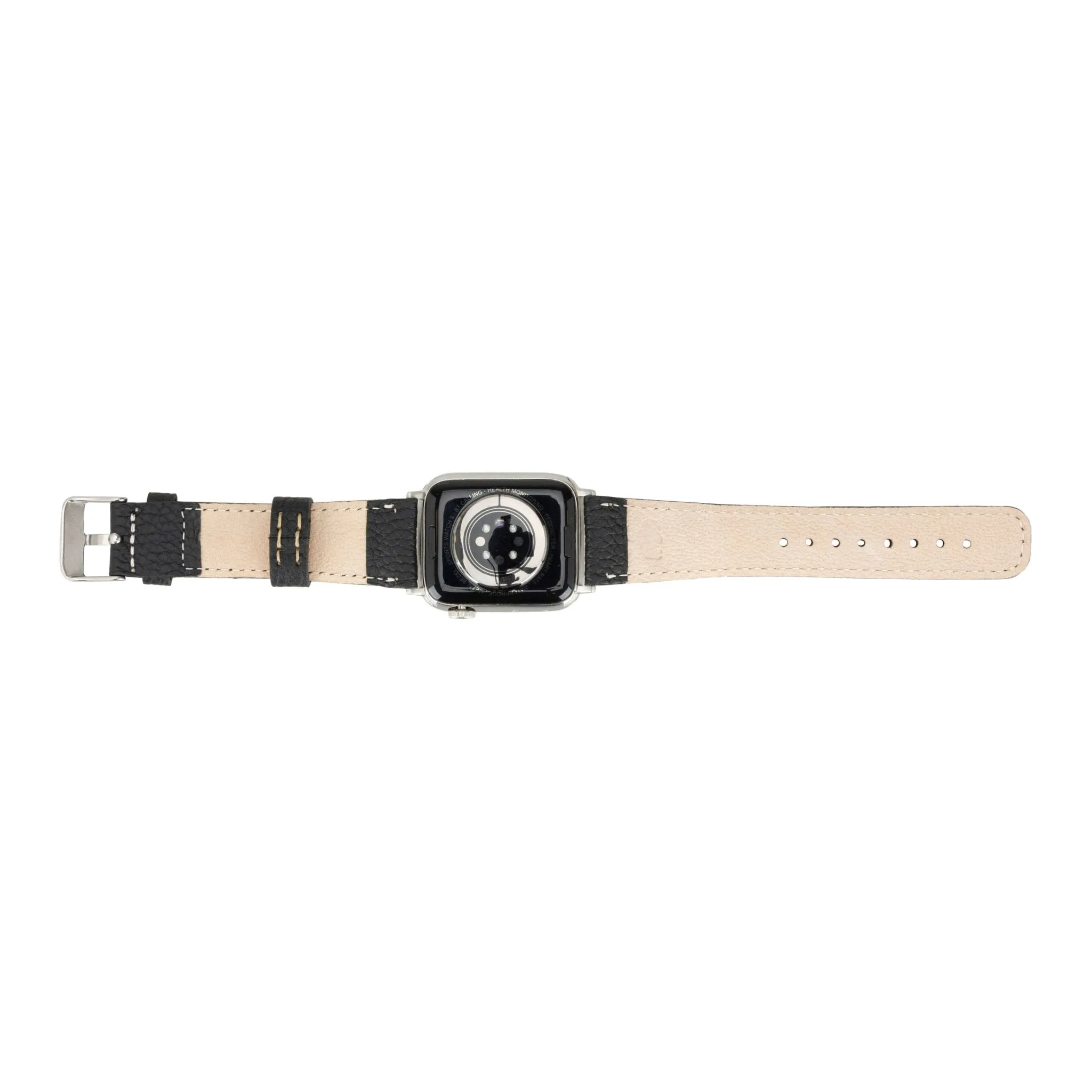 Classic Band for Apple Watch 40mm / 41mm, Pebble Black, Silver Hardware