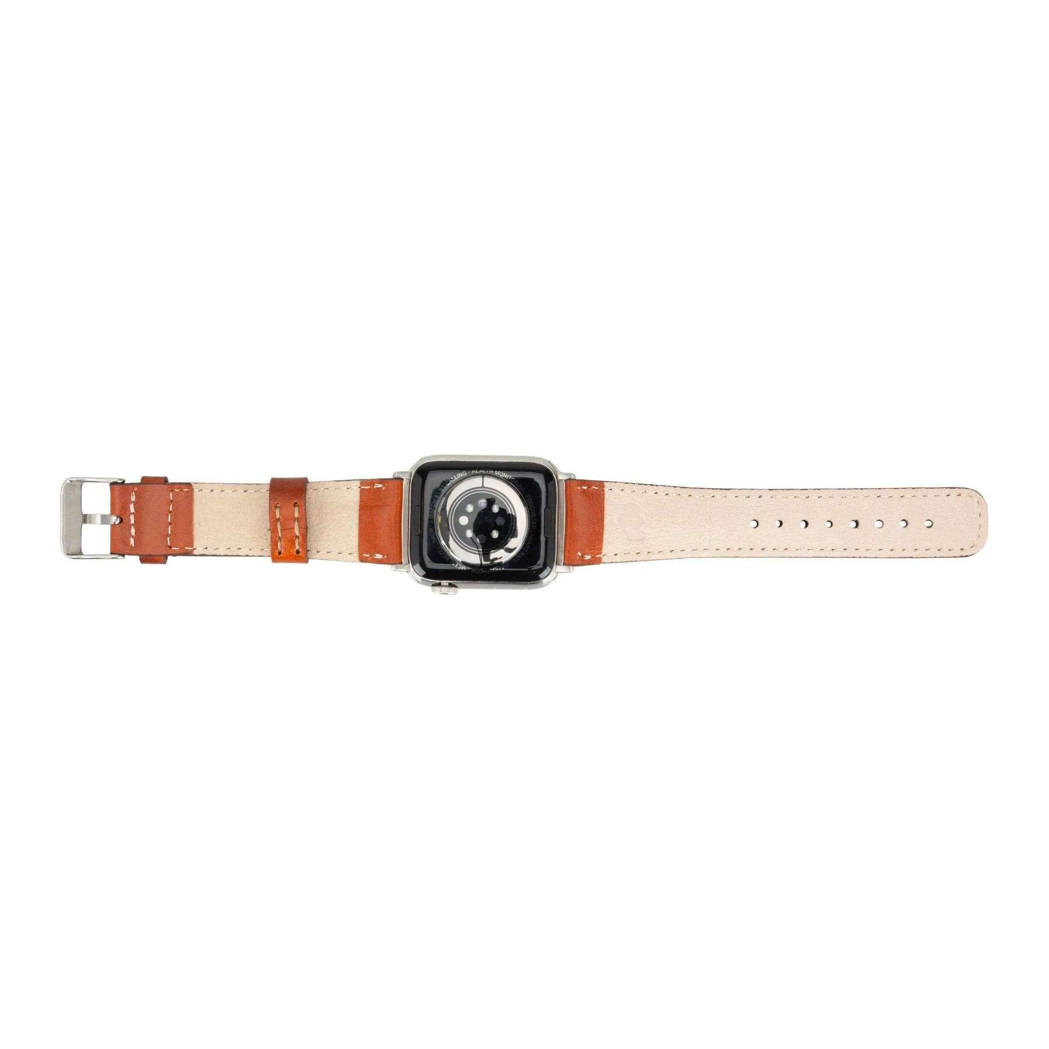 Classic Band for Apple Watch 44mm / 45mm, Burnished Tan, Silver Hardware