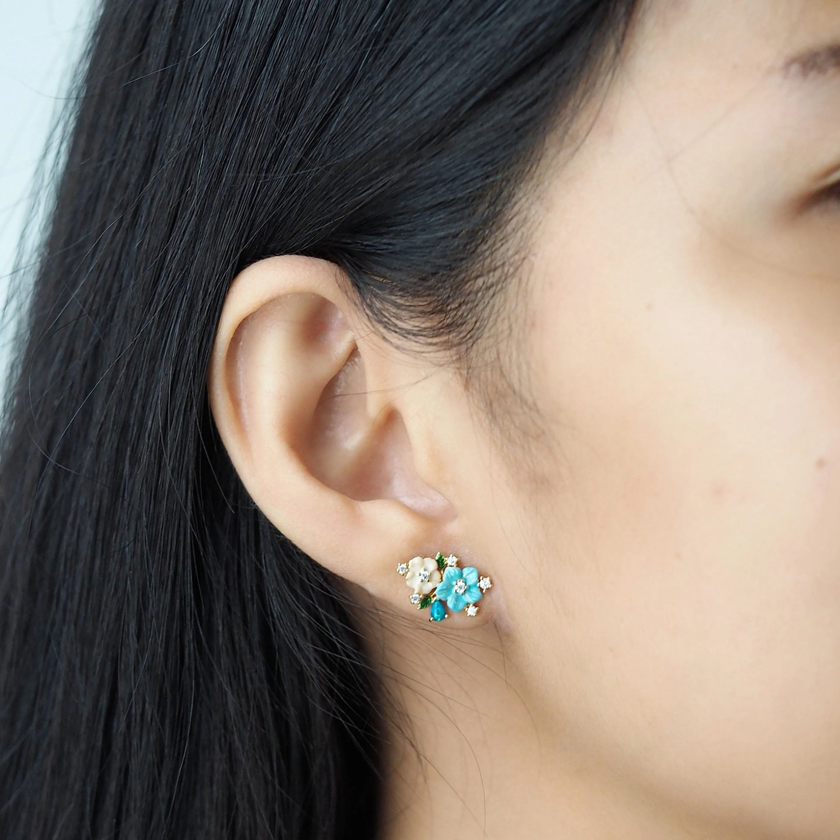 Cluster Flower Stud