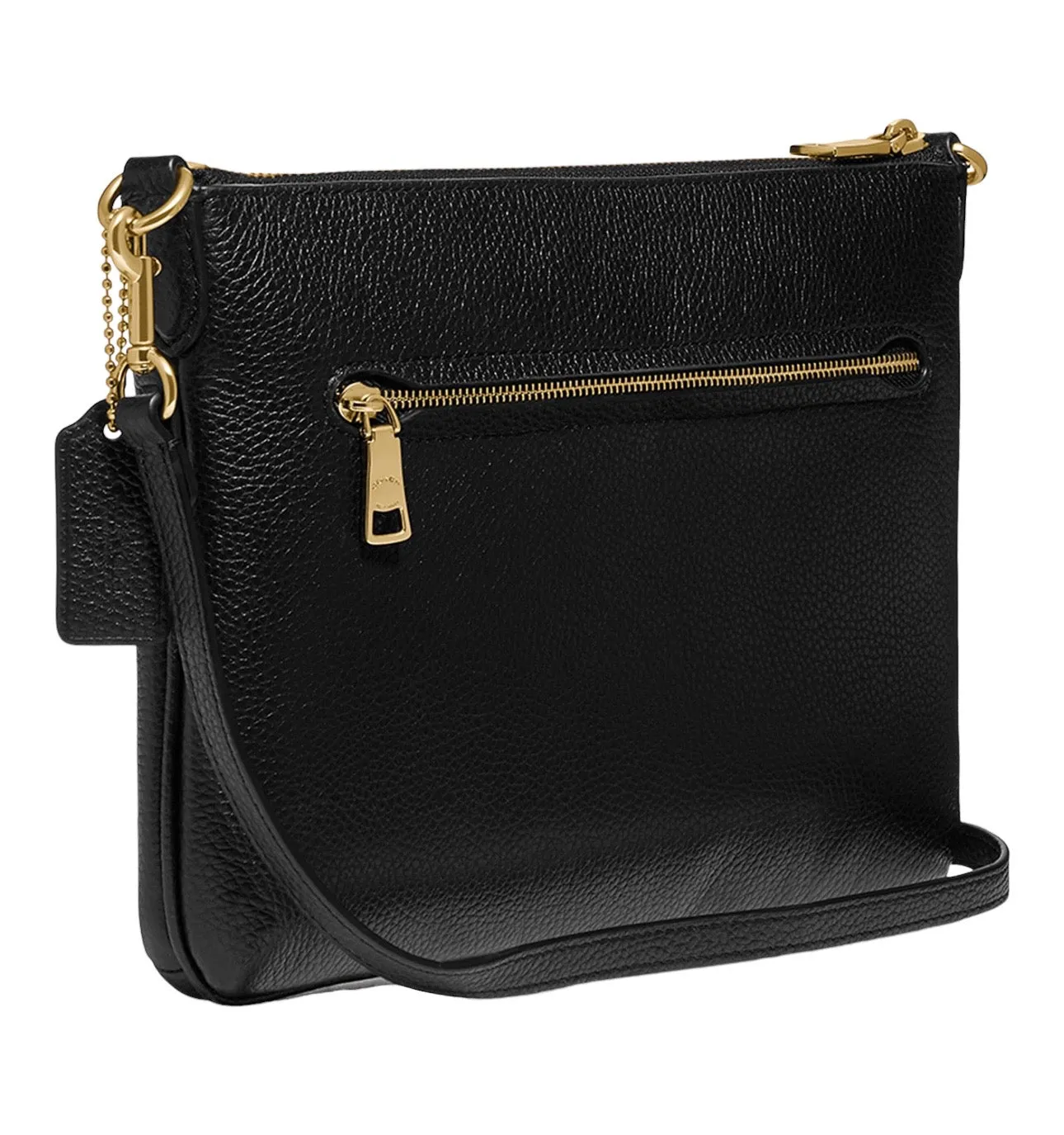 Coach Polished Pebble Polly Crossbody Black