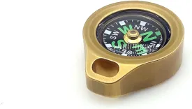 Compact Pocket Brass Compass - Essential EDC Orienteering Tool for Hiking, Camping, Survival, and Outdoor Adventures | Durable & Stylish Design