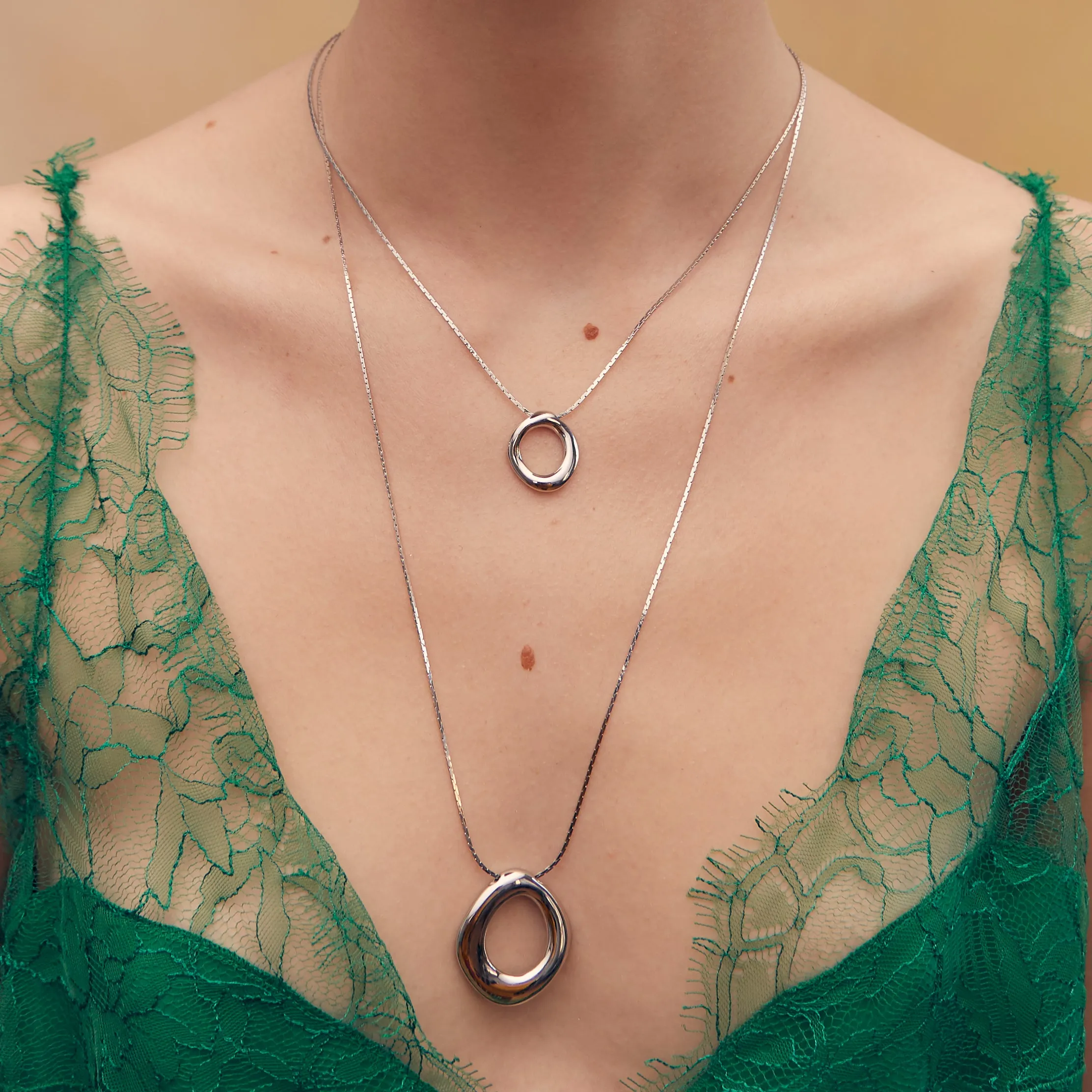 Cora Pendant - Large - Silver