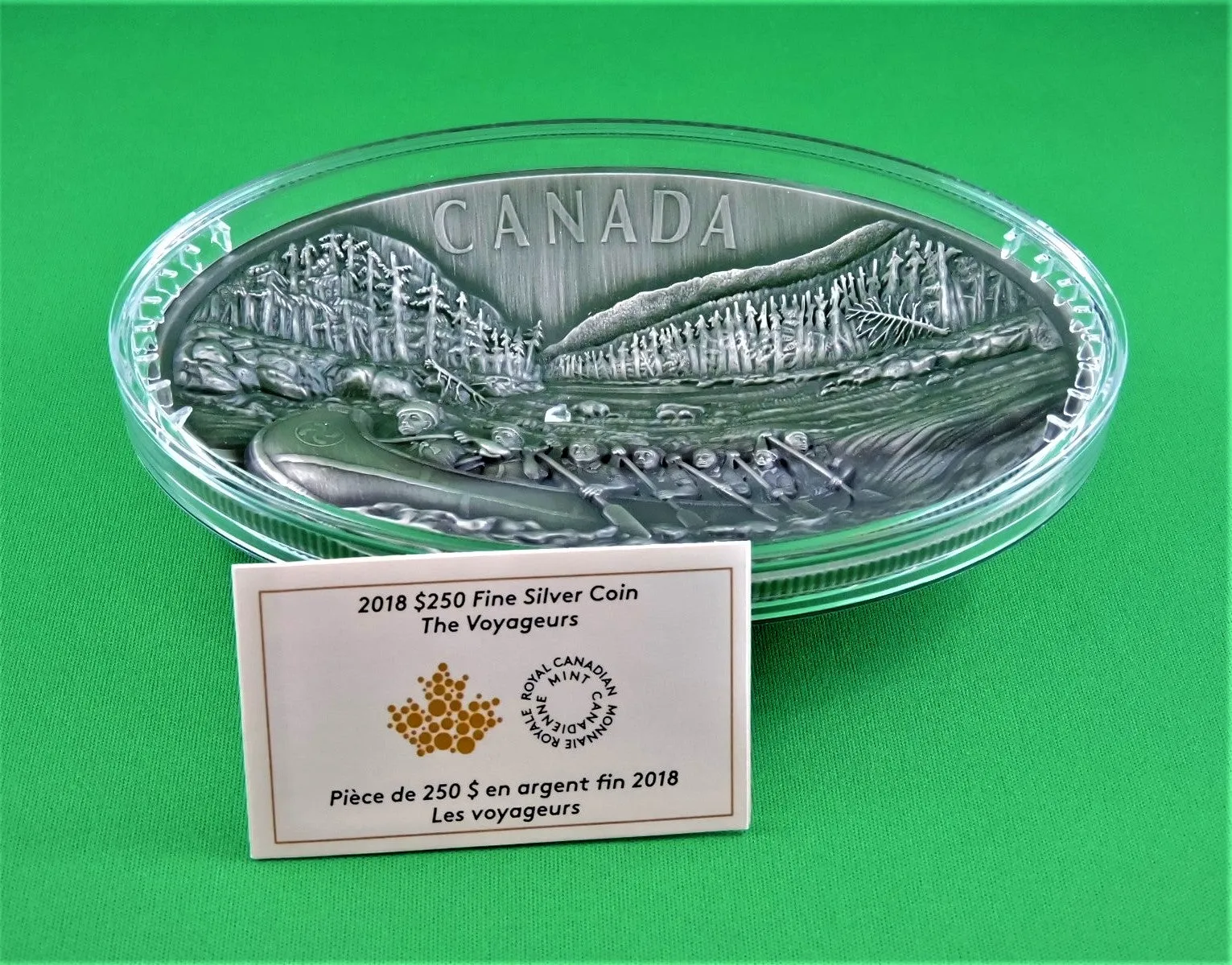 Currency - Silver Coin - $250 - 2018 - RCM - The Voyageurs