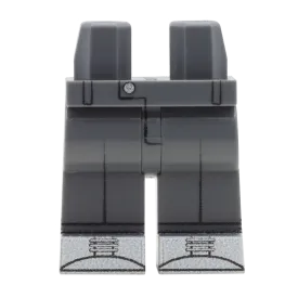 Dark Grey Chinos With White Trainers - Custom Printed Minifigure Legs
