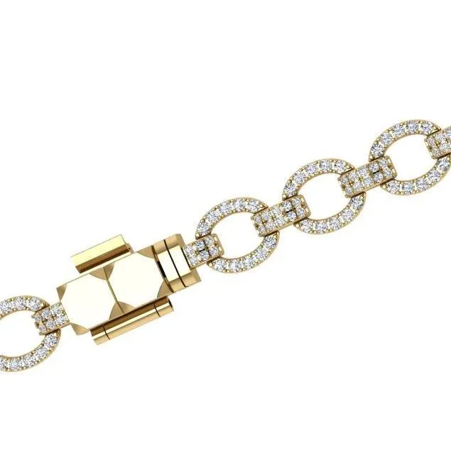 Diamond Link Bracelet 18K Gold (1.80 ct. tw)