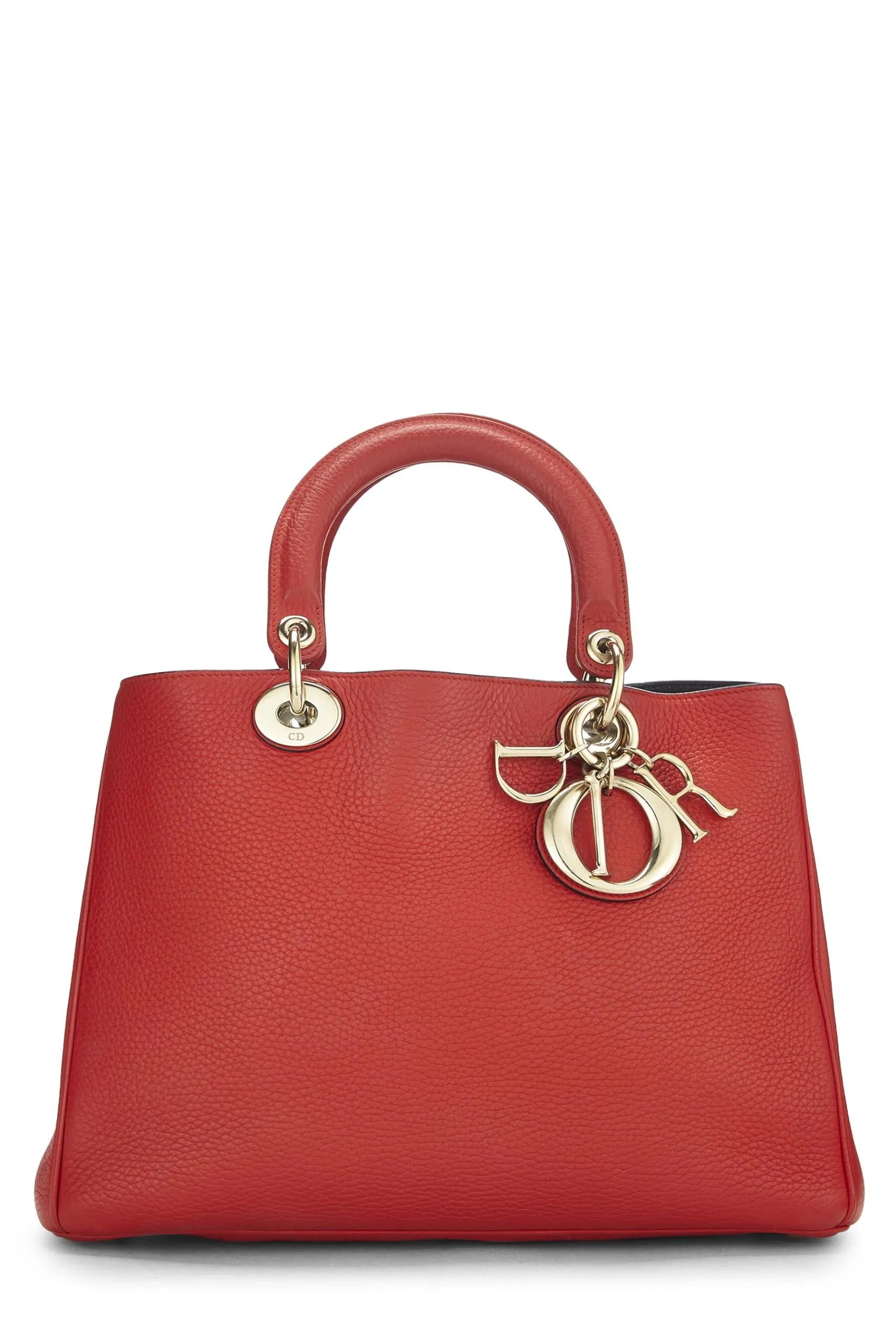 Dior,  Red Leather Diorissimo Medium, Red