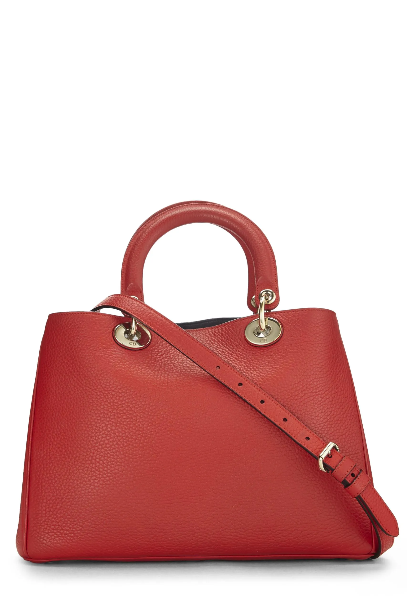 Dior,  Red Leather Diorissimo Medium, Red