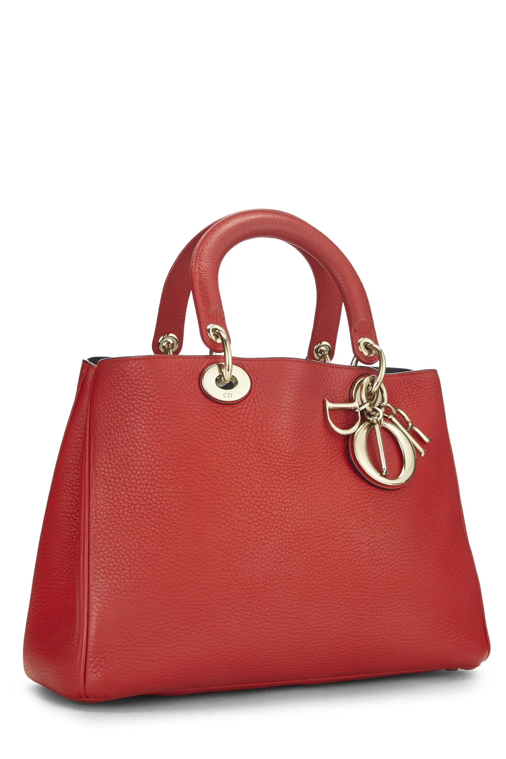 Dior,  Red Leather Diorissimo Medium, Red