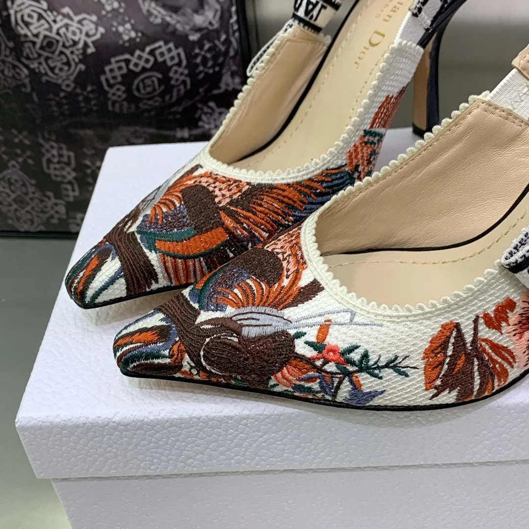 Dior Women’s Shoes KCB384TFL_S900 J’ADIOR Slingback Ballerina Flat