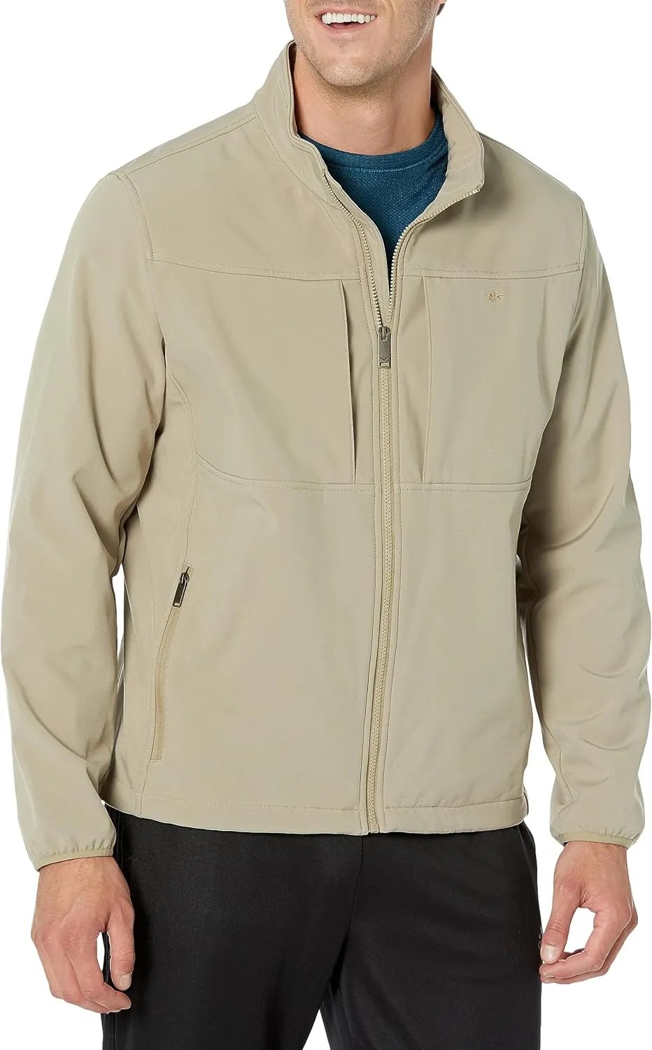 Dockers Men's Clean Zip-up Softshell Jacket