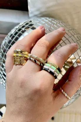 Dots Enamel Ring
