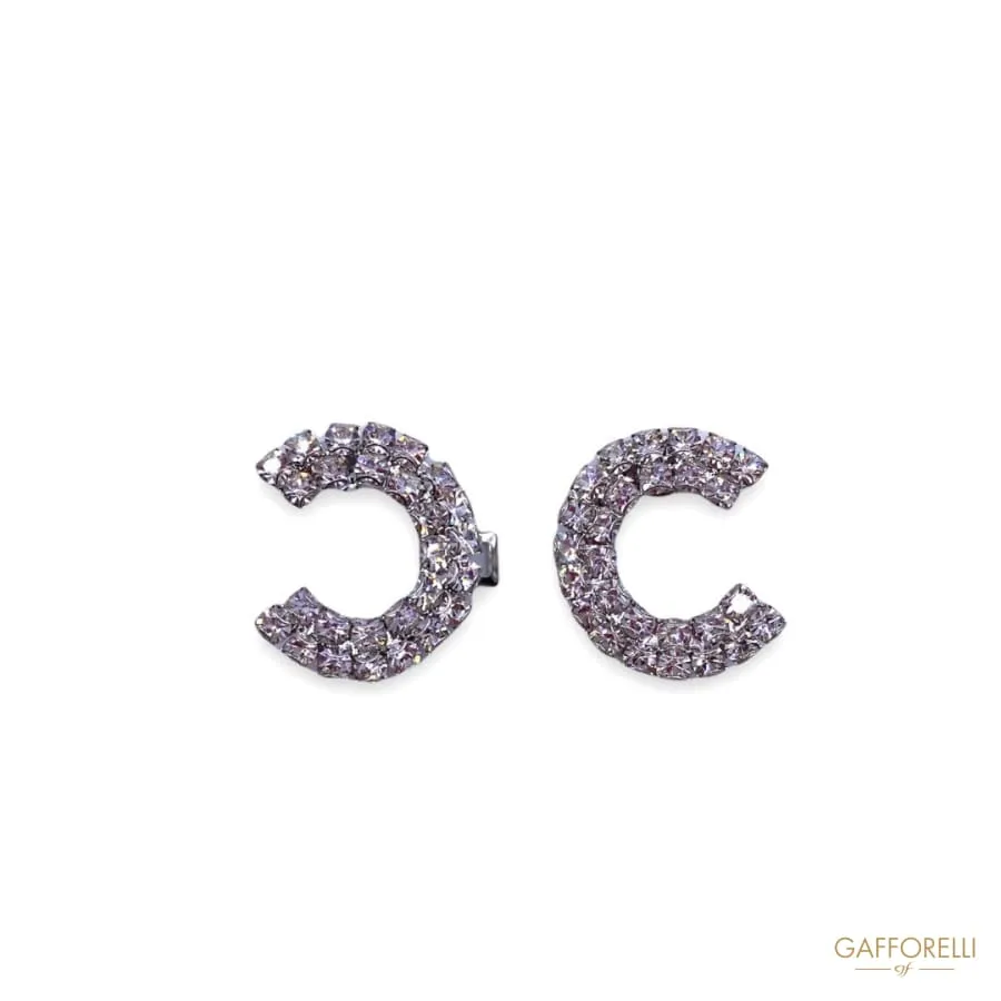 Elegant Metal Hook with Swarovski Crystal Chanel Similitude 3402 - Gafforelli Srl