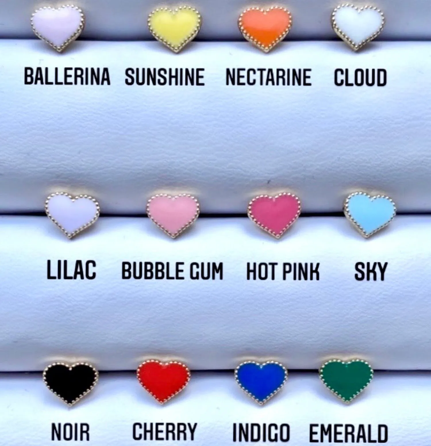 Enamel Star Earrings