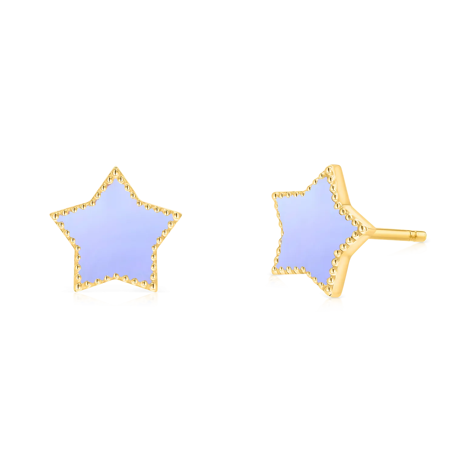 Enamel Star Earrings