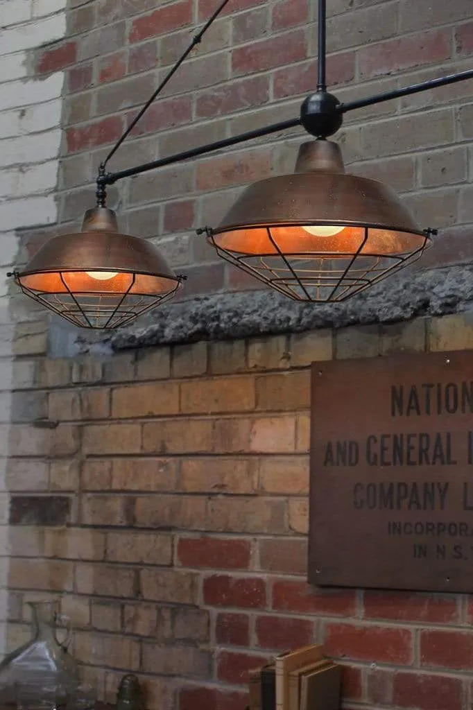 Factory Triple Arm Pendant Light