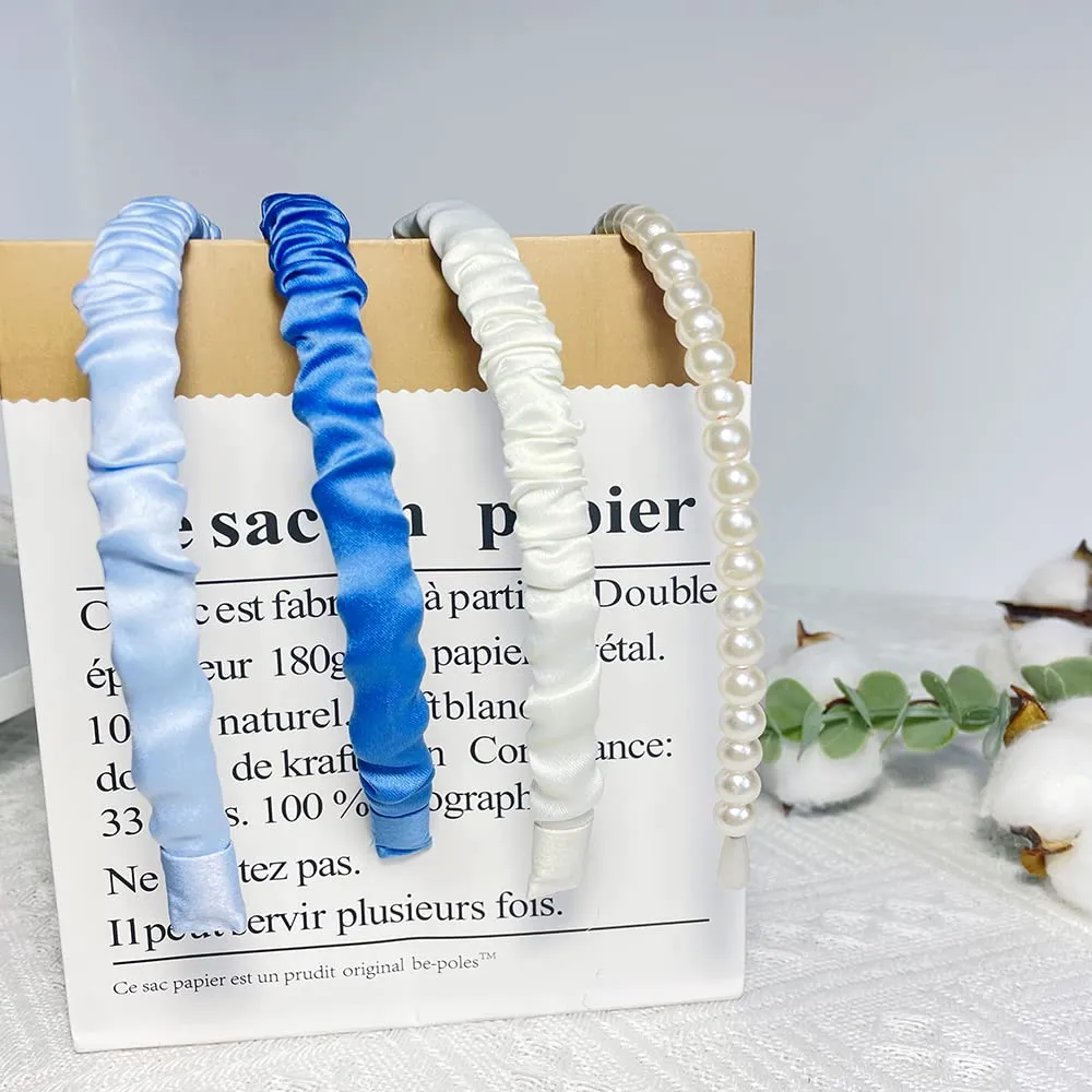 Fashion Headbands Pearl Hairband Non-slip Bands Hair Accessories for Women Girls, Different Pattern