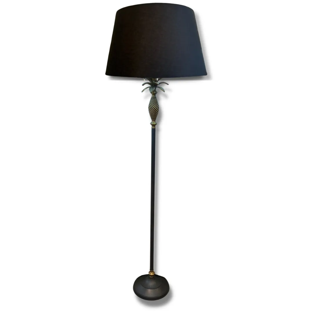 Floor Lamp with Antique Pineapple Decor