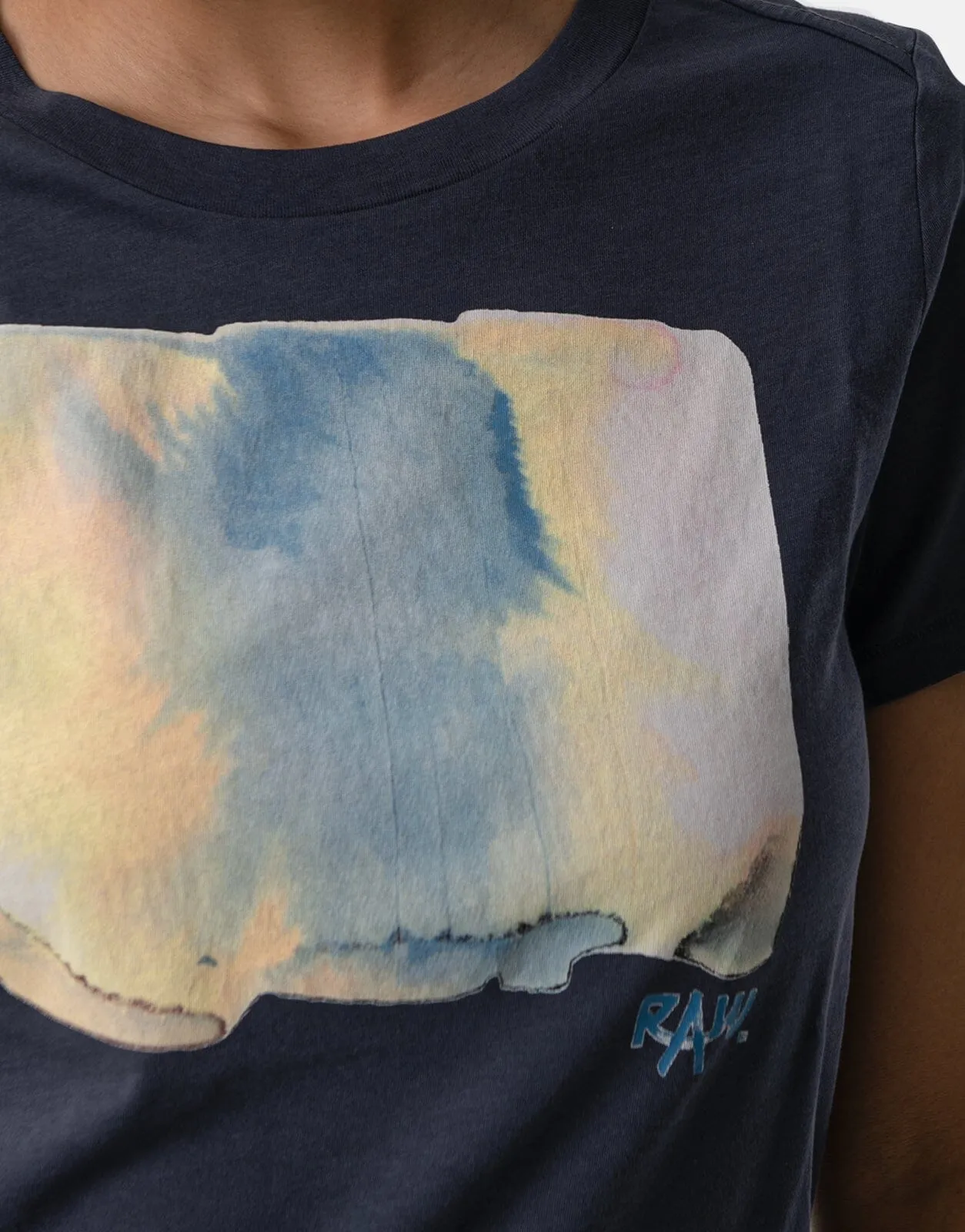 G-Star RAW Abstract Water Colour Print T-Shirt