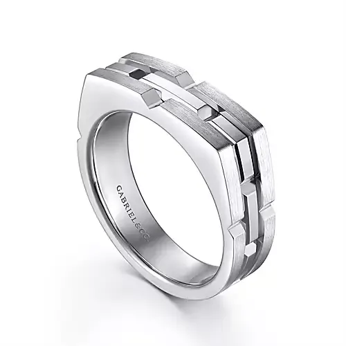 Gabriel & Co. Sterling  Silver Men's Ring